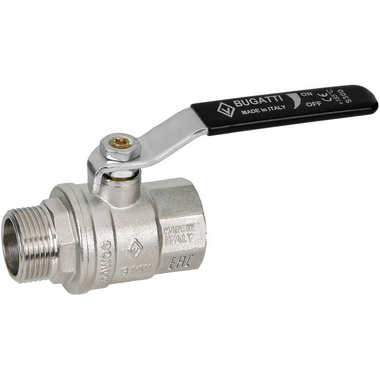 BUGATTI Oregon Oregon Кран шаровой (ручка-рычаг сталь) внут-нар резьба 1 1/2"