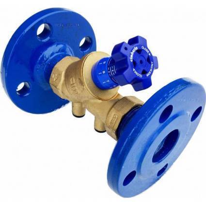 Комплект клапана балансировочного Cimberio 787ОТ/2R DN 15 ручной Kvs=3,94 c фланцевыми патрубками