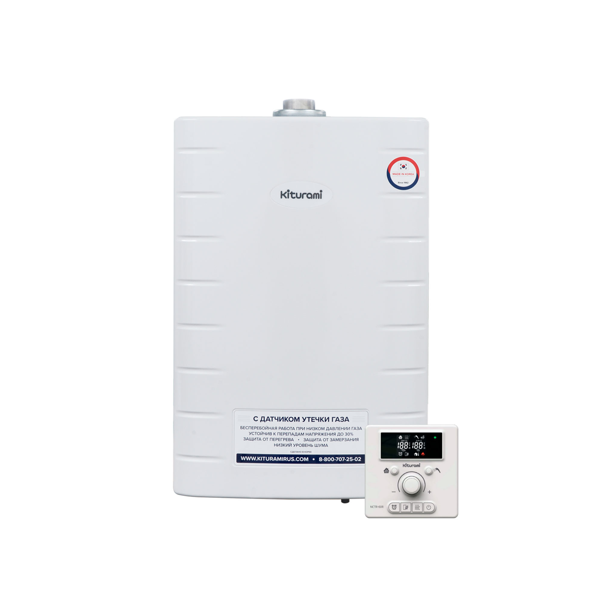 Настенный конвекционный газовый котел Kiturami World Alpha-24 двухконтурный