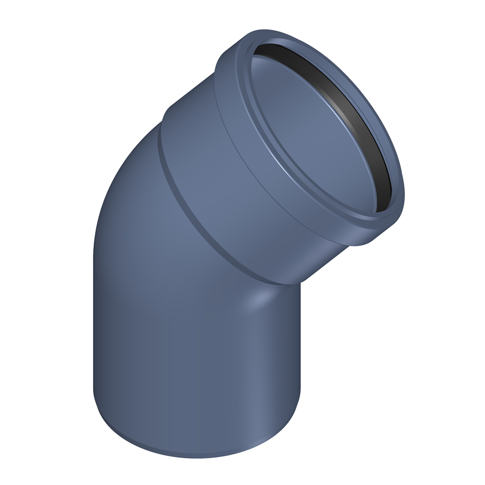 Отвод TECE POLO-KAL NG 110х45° канализационный