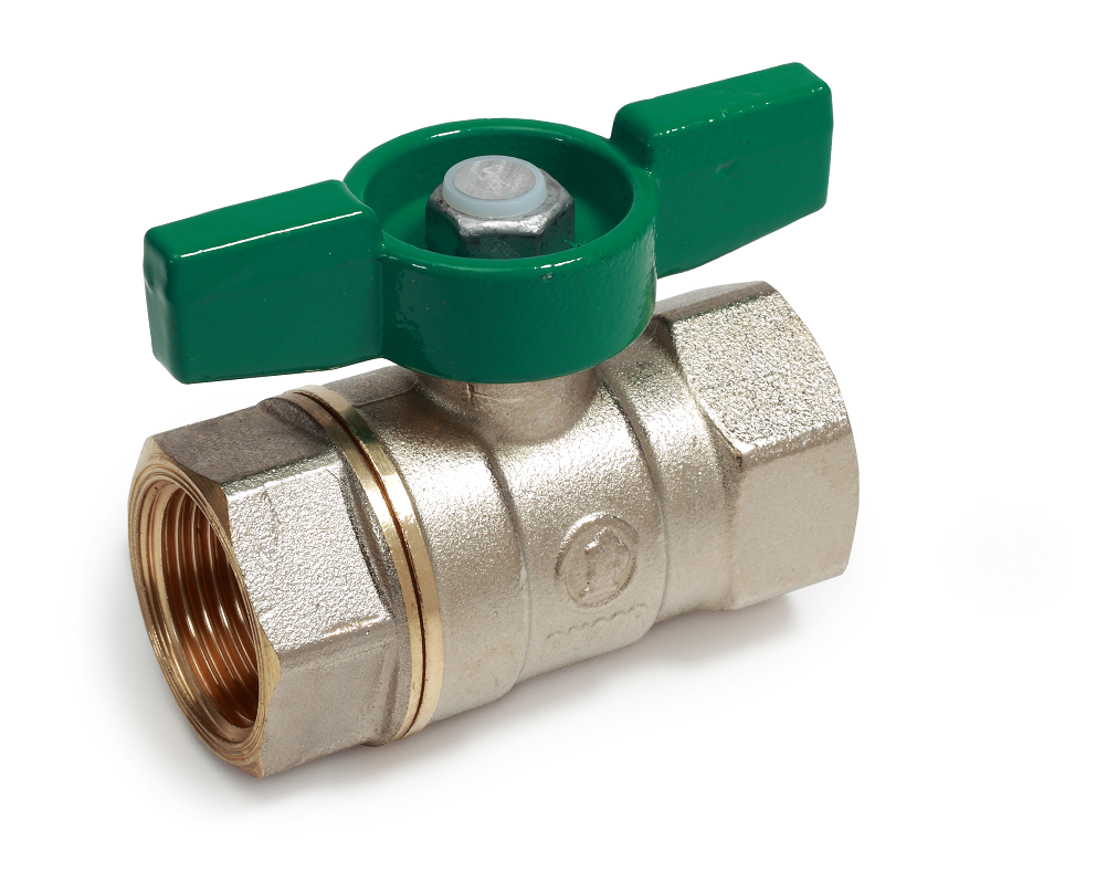 Кран шаровой Giacomini R251W Ду20 Ру42 ВР стандартнопроходной (ручка-бабочка)