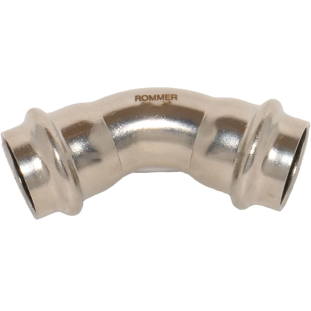 Угольник 45° ROMMER 42 ВПр-ВПр (нержавеющая сталь)