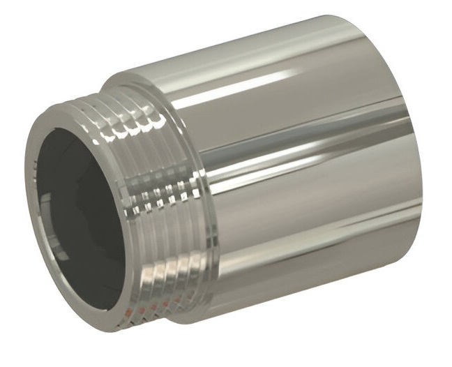 Удлинитель РосТурПласт Ду15 ВР-НР L=25мм (никелированный)