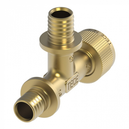 Быстросъемное соединение TECE TECEflex 16х1/2х16 тройник (кремнистая бронза)