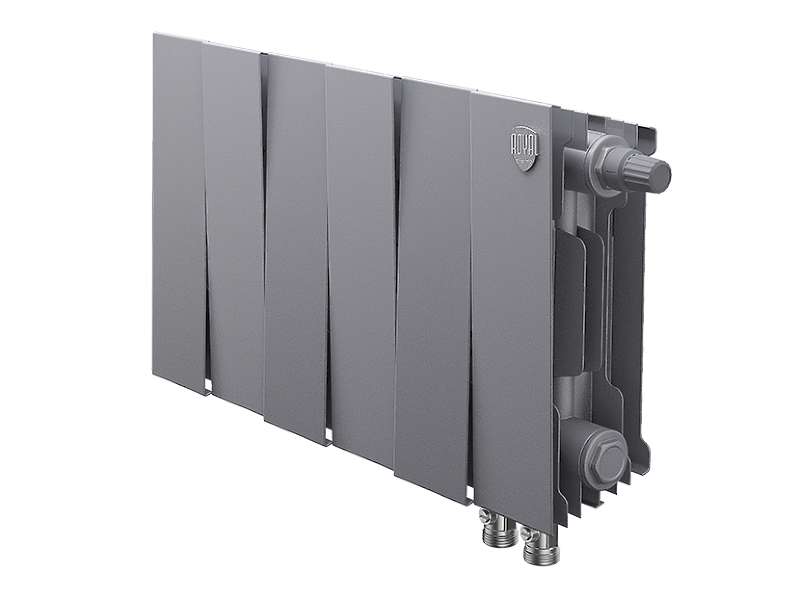 Радиатор биметаллический Royal Thermo PianoForte 200 /Silver Satin VDR x 6 секций