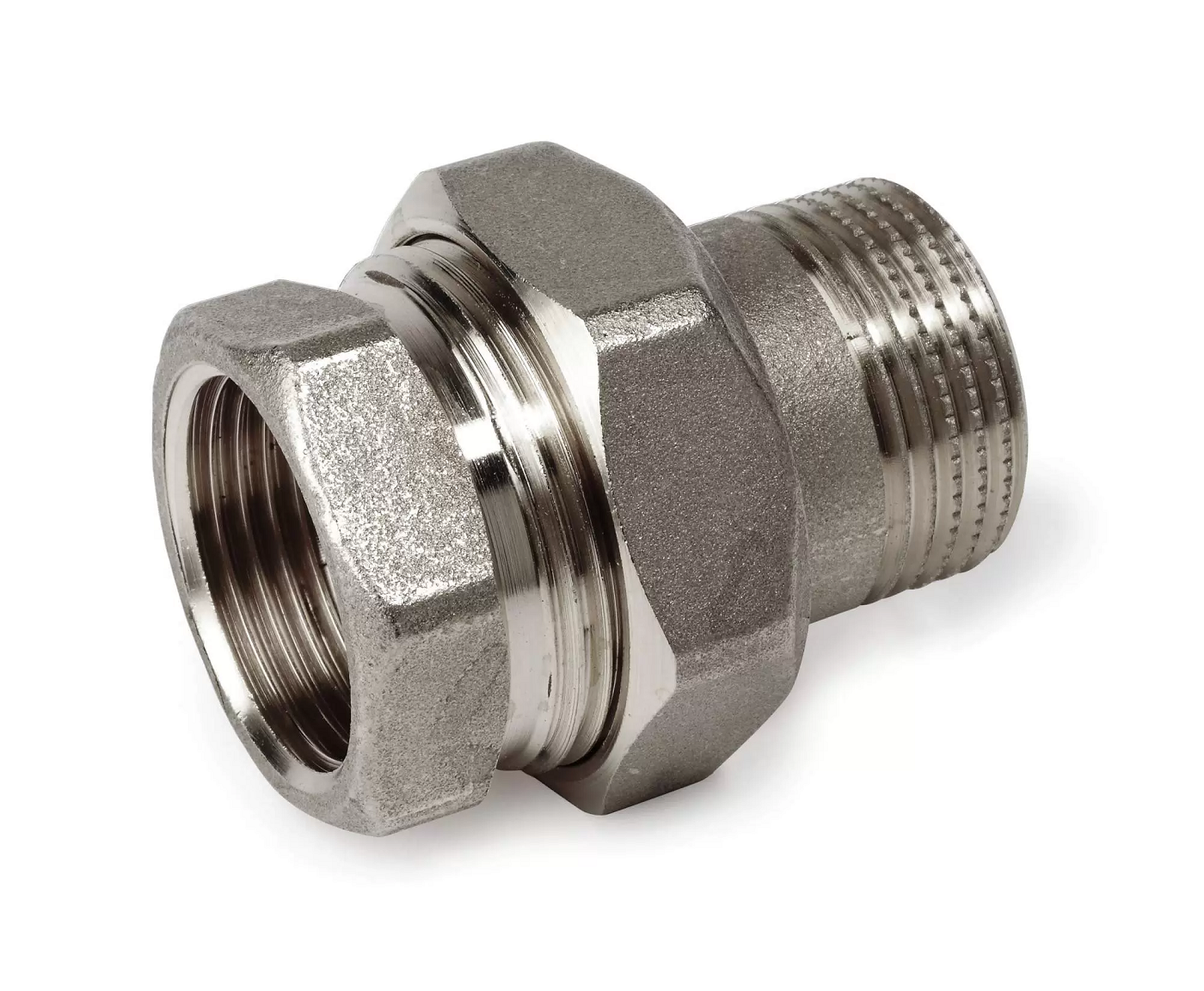 Соединение прямое (американка) Giacomini Ду15 ВР/НР (хромированное)