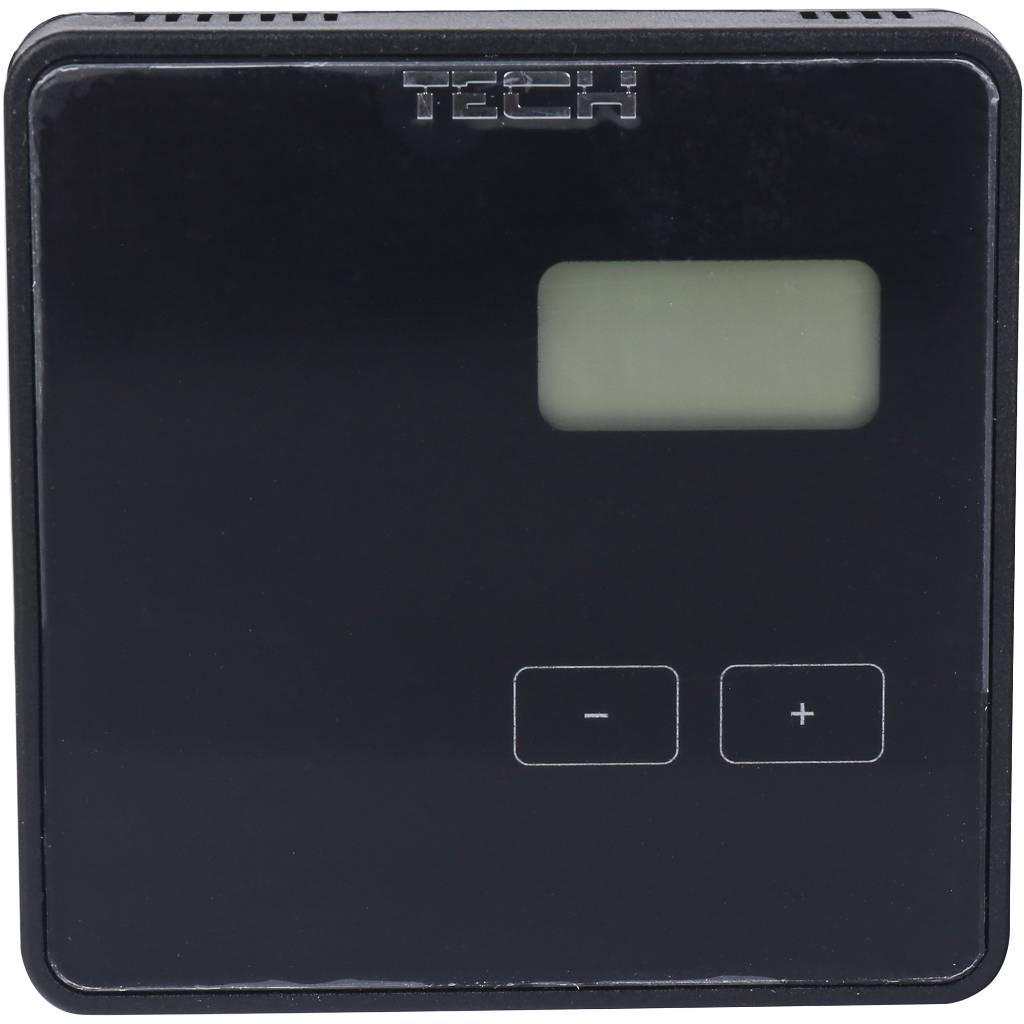 Терморегулятор TECH ST-294v2 проводной двухпозиционный комнатный (черный) для водяного теплого пола