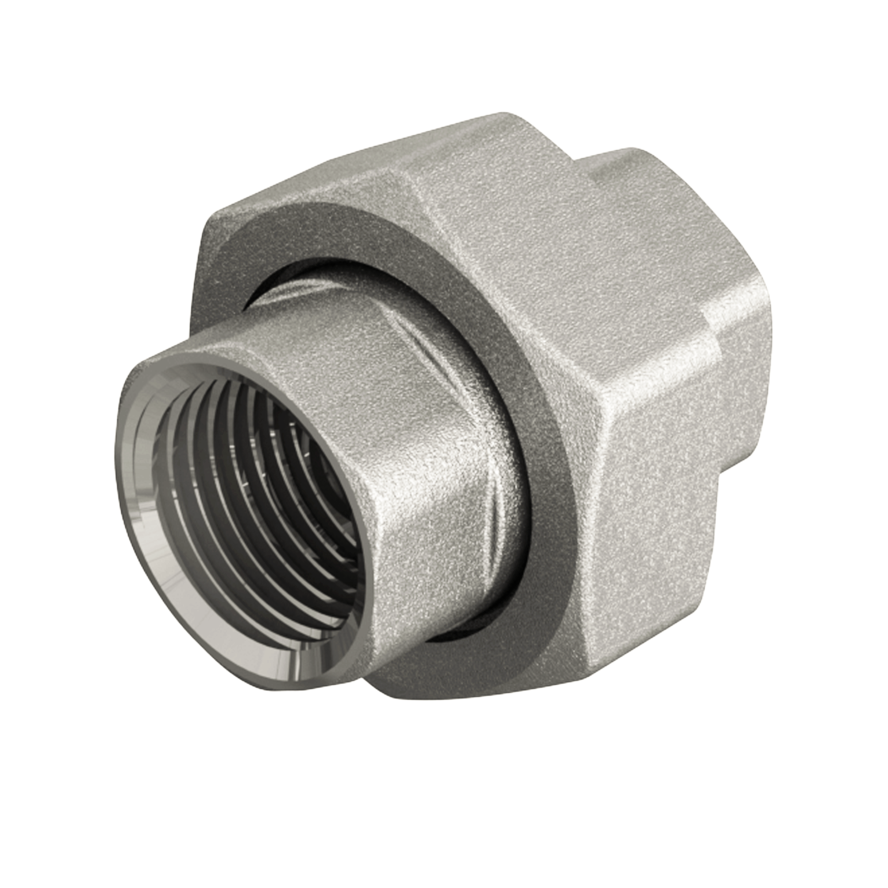 Сгон американка ELSEN, прямой, ВВ, 1/2", 1/2", TIN латунь, уплотнение металл по металлу