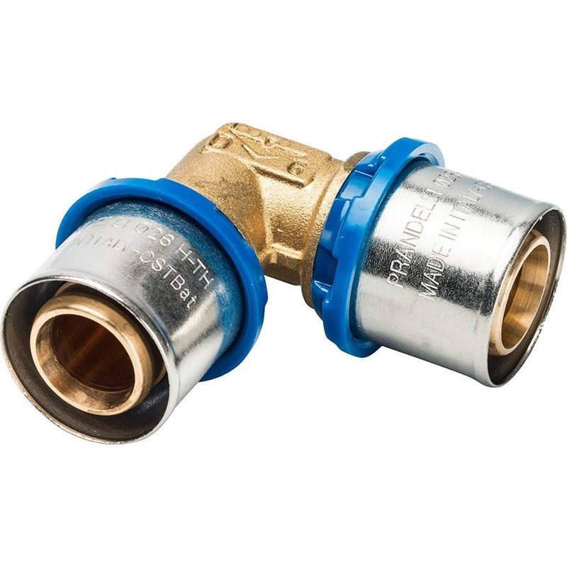 Угольник 90° Prandelli Multyrama 32х3,0 профиль H, TH, U для металлопластиковых труб