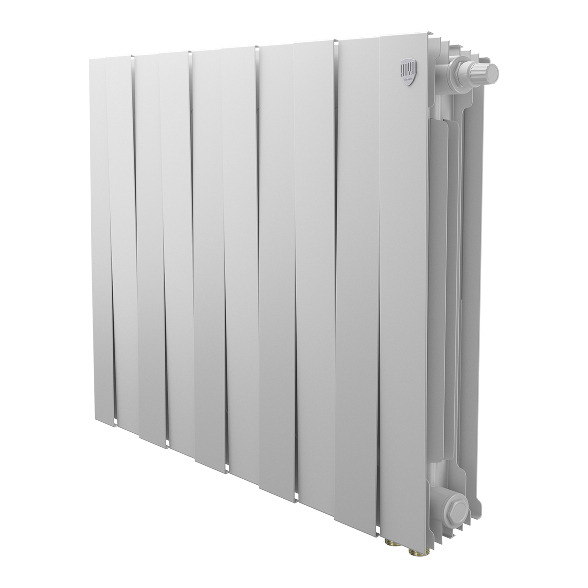 Радиатор биметаллический Royal Thermo PianoForte 300 /Bianco Traffico VDL - 11 секций нижнее левое