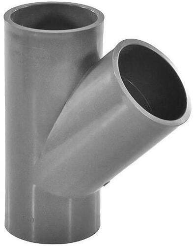 Тройник Aquaviva ПВХ Дн160х45° Ру16 напорный под клеевое соединение (серый)