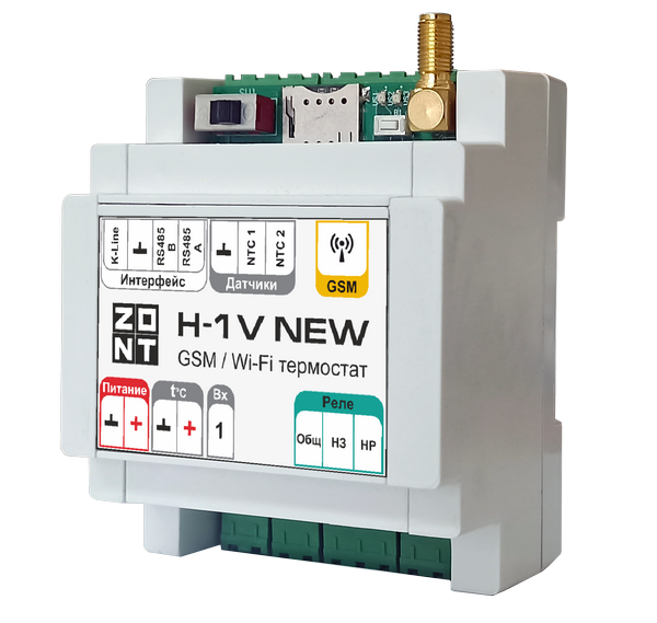 Термостат Zont H-1V NEW отопительный GSM / Wi-Fi