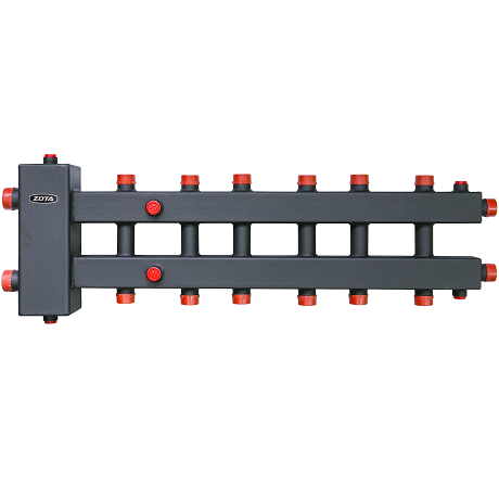 Гидроразделитель ZOTA с коллектором горизонтальный 7 контуров (до 70 кВт)