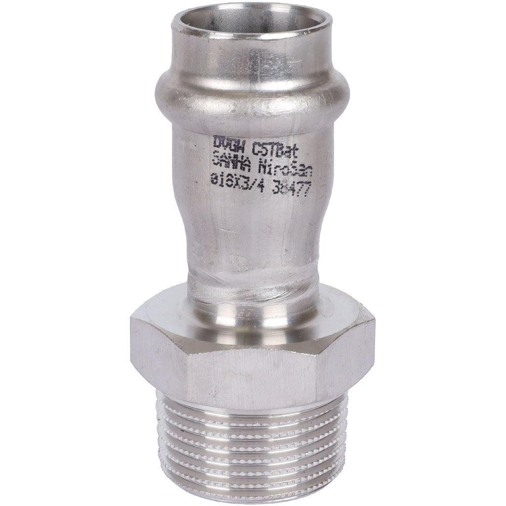 Ниппель Sanha NiroSan 18x3/4 ВПр-НР переходной  9243G