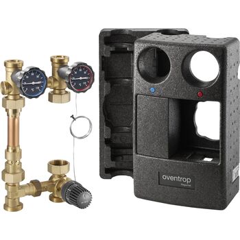 Насосная группа OVENTROP Regumat F-180 DN25 с 3-ходовым смесителем и терморегулятором