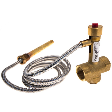 Защитный клапан ZOTA BVTS 095 F130-P14 95C от перегрева твердотопливного котла