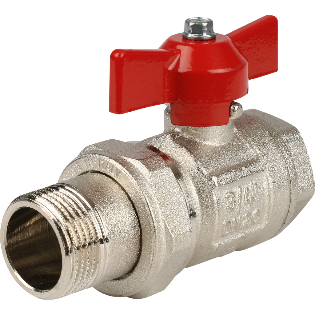 Itap Кран шаровой полнопроходной IDEAL 098 (бабочка, американка, 3/4")