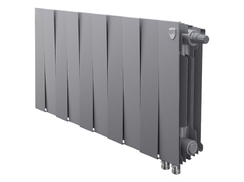 Радиатор биметаллический Royal Thermo PianoForte 300 /Silver Satin VDR x 10 секций