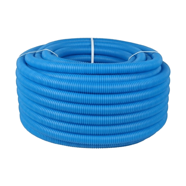 Труба гофрированная SMART Install D40хd35 для труб D32 (бухта 30 метров) синий