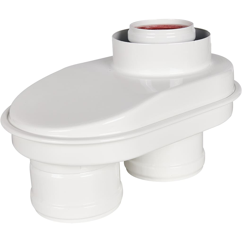 Адаптер ROMMER 80/80 моноблочный для перехода на двухтрубную систему (фланец и втулка D60 L=50)