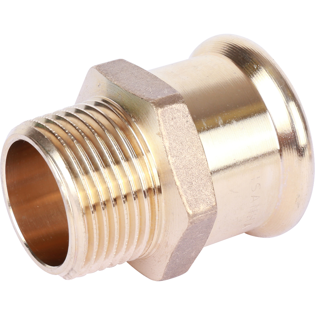 Ниппель Sanha 35x1 ВПр-НР переходной бронза 8243G