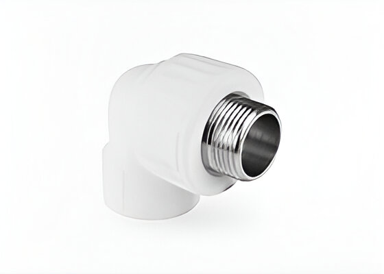 Угольник комбинированный VALFEX PP-R Dn20х1/2" НР (белый)