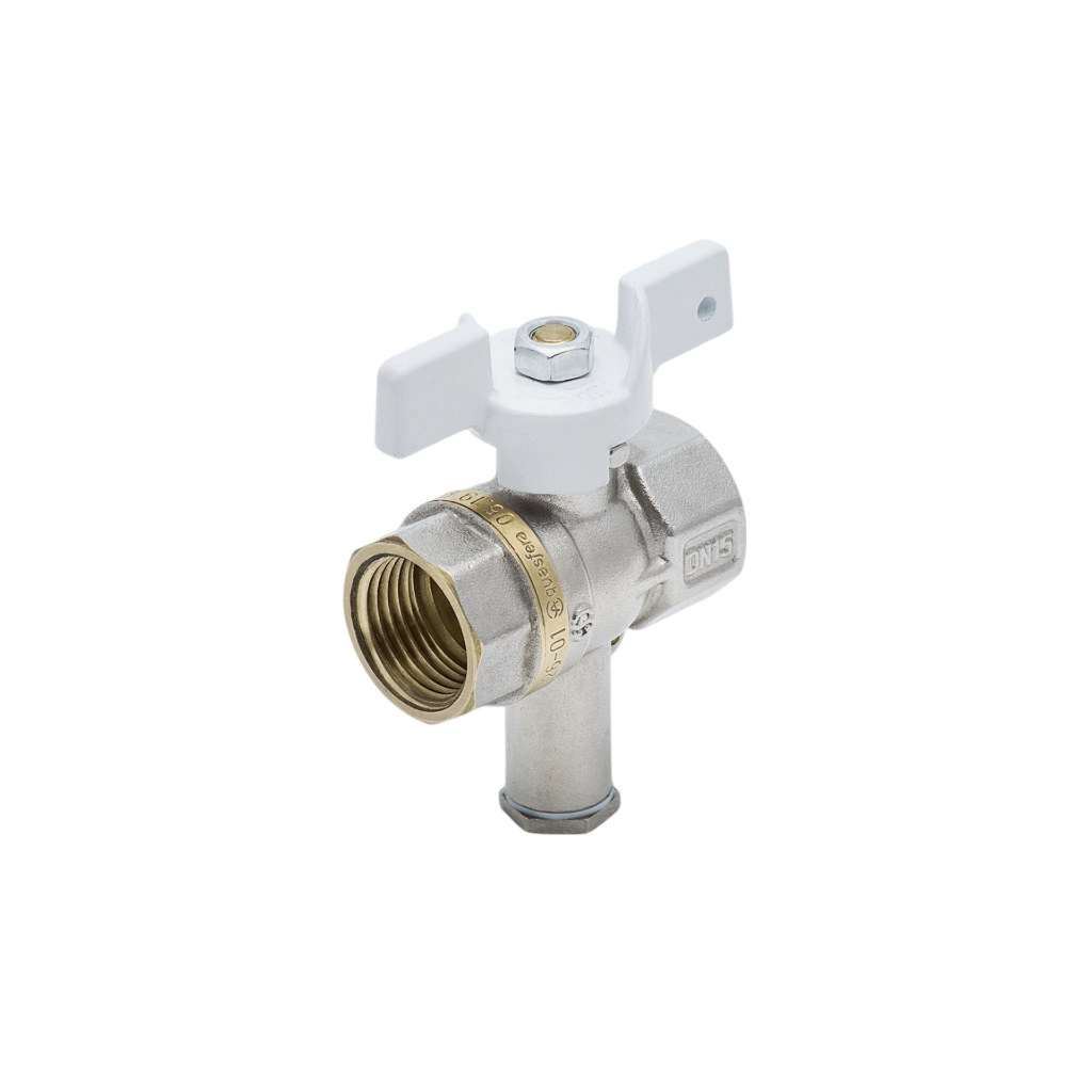 Кран шаровой Aquasfera 1126 Standard Ду15 Ру40 ВР (бабочка) для термодатчика