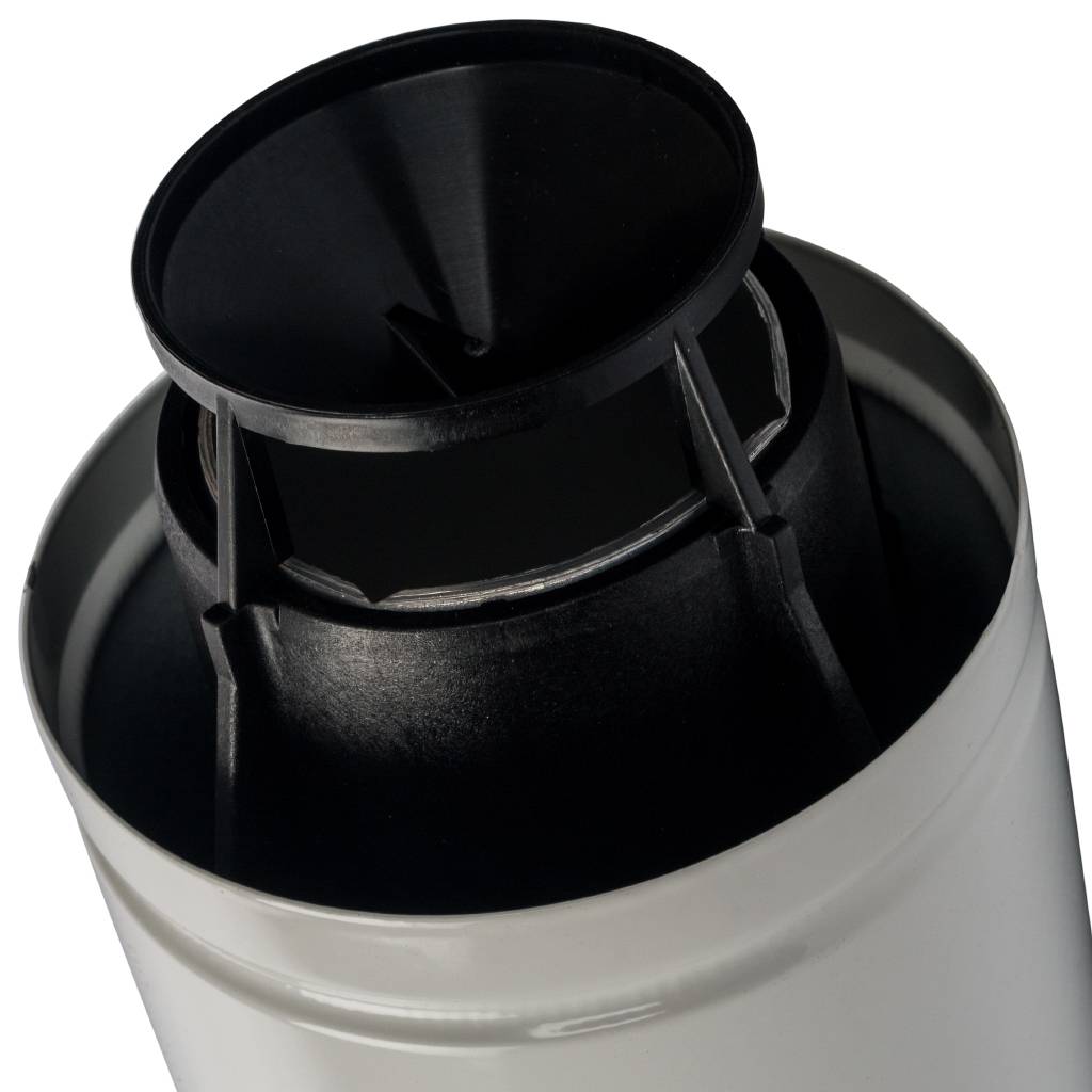 Финальный элемент дымохода STOUT DN60/100 830мм горизонтальный с пластиковым оголовком