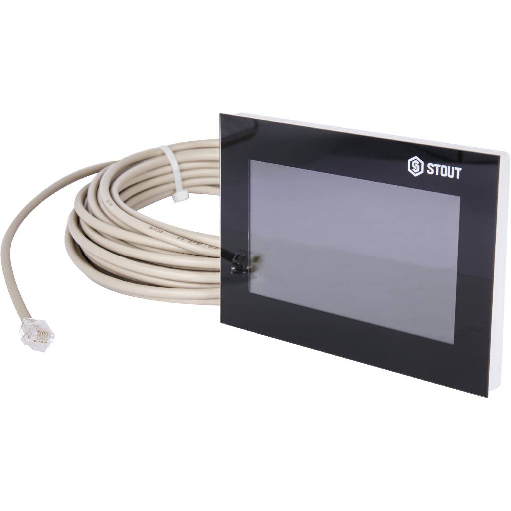 Проводная контрольная панель управления STOUT M-7 (черный)