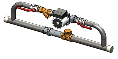 Насосный узел ZOTA горизонтальный 25-40/40