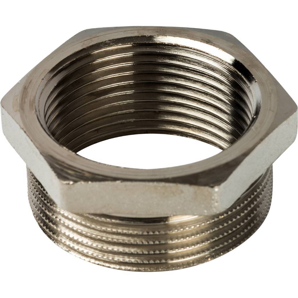 Футорка STOUT 1 1/4"х1" (никелированная)