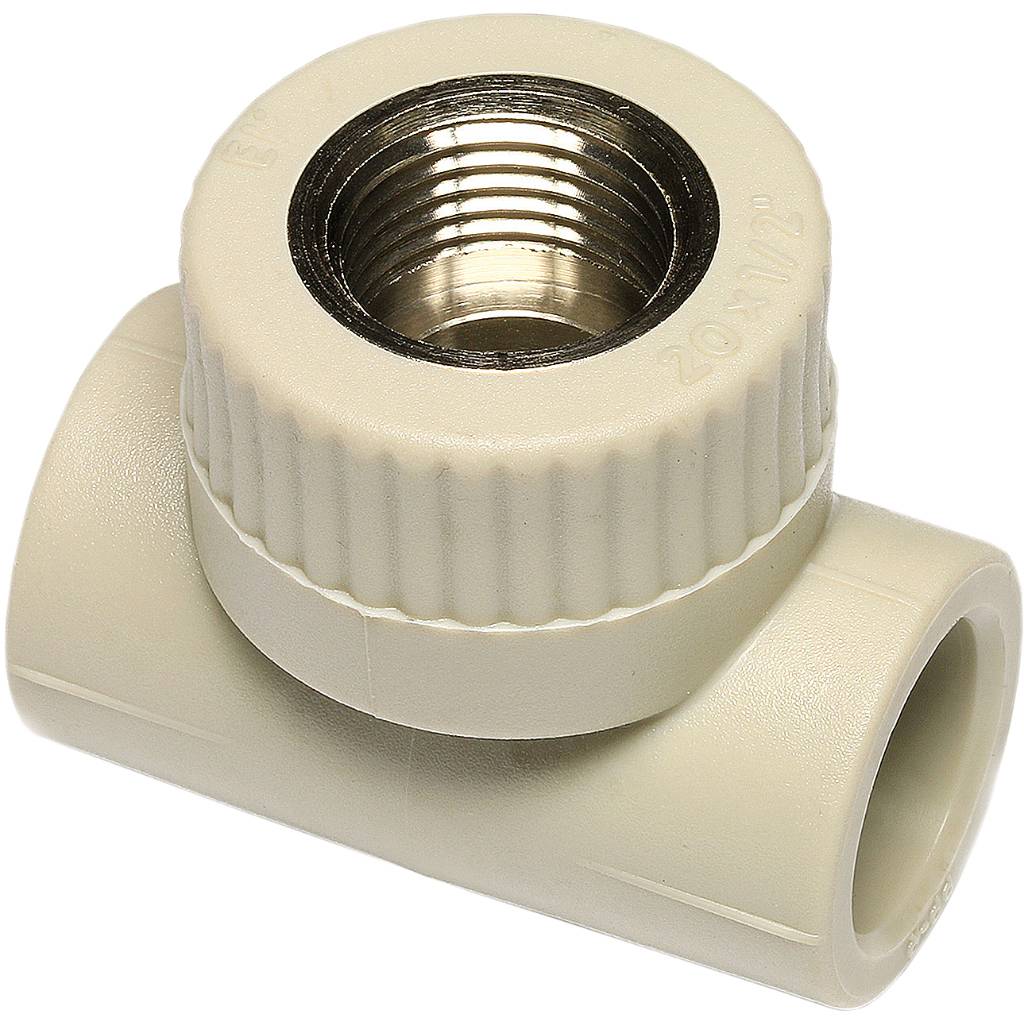 Тройник Ekoplastik ППР 20х1/2" с внутренней металлической резьбой