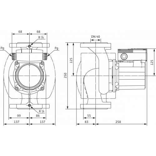 Циркуляционный насос Wilo TOP-S 40/15 DM PN6/10
