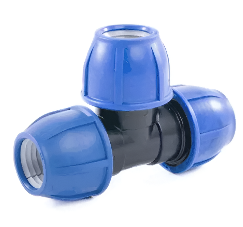 Тройник компрессионный РосТурПласт ПЭ Дн20 Ру16