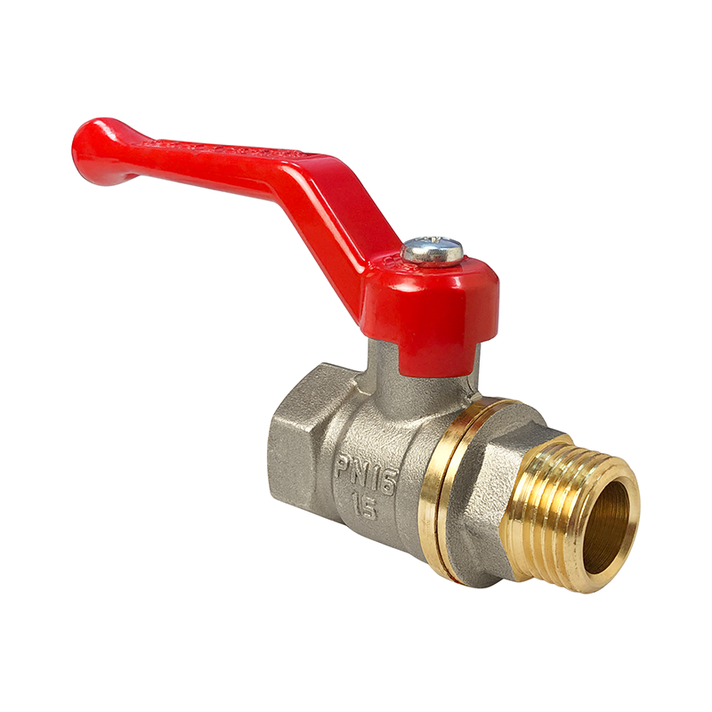 Кран шаровой VALFEX Ду32 НР/ВР Ру40 полнопроходной (никелированный, рычаг)