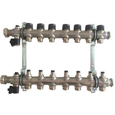 OVENTROP Группа коллекторная Oventrop "Multidis SF 7" со встроенными регулирующими вставками на 7 ко