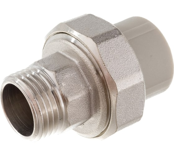 Муфта комбинированная разъёмная (американка) VALFEX PP-R Dn32х3/4" НР (серый)