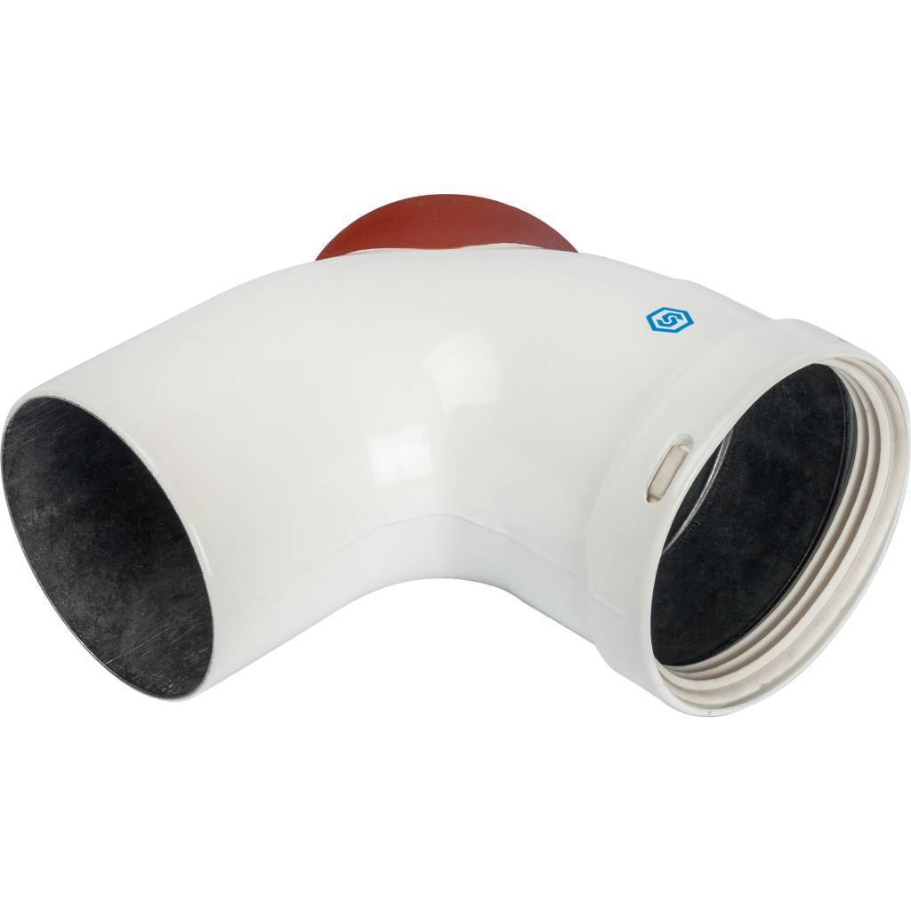 Отвод STOUT 90° DN80 с инспекционным патрубком