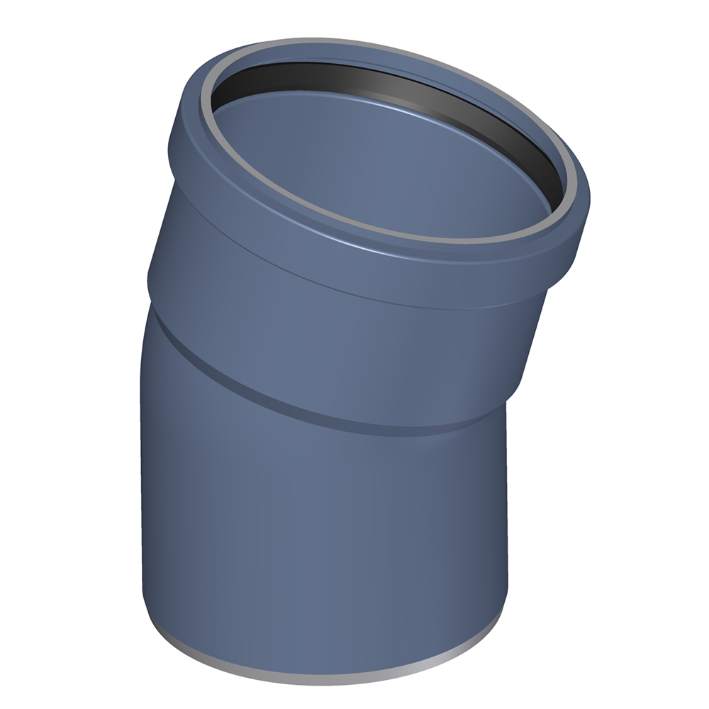 Отвод TECE POLO-KAL NG 110х15° канализационный