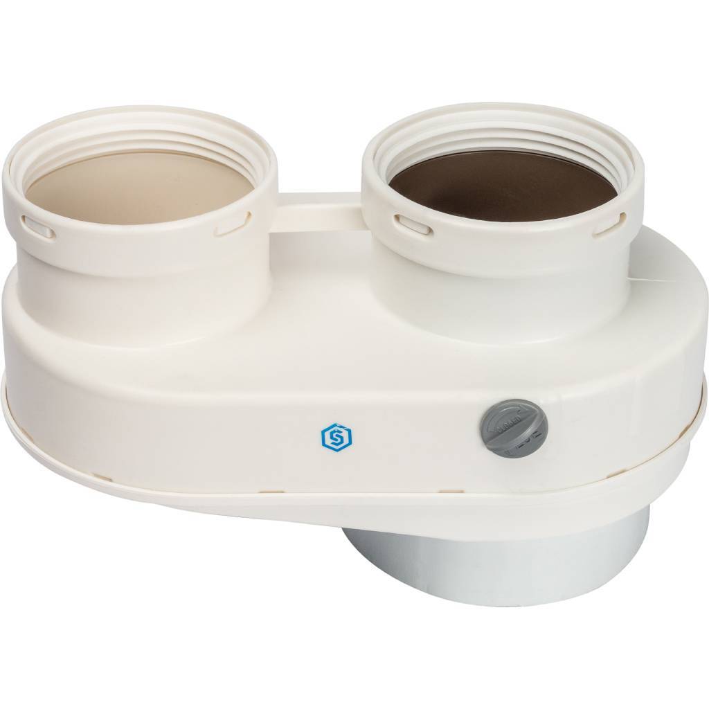 Адаптер STOUT DN80/80 для подключения разделительных труб (совместимый Baxi) 