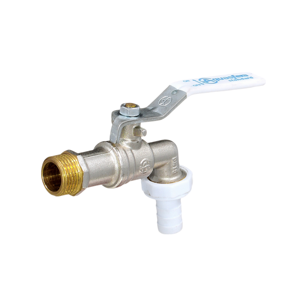 Кран шаровой Aquasfera 1119 Standard Ду20 Ру16 НР/штуцер G3/4" водоразборный (рычаг)