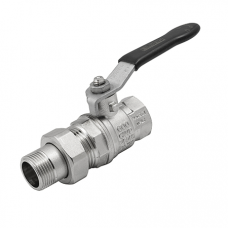 Кран шаровой ELSEN Strong T, НВ 1 1/4", ручка-рычаг, с накидной гайкой