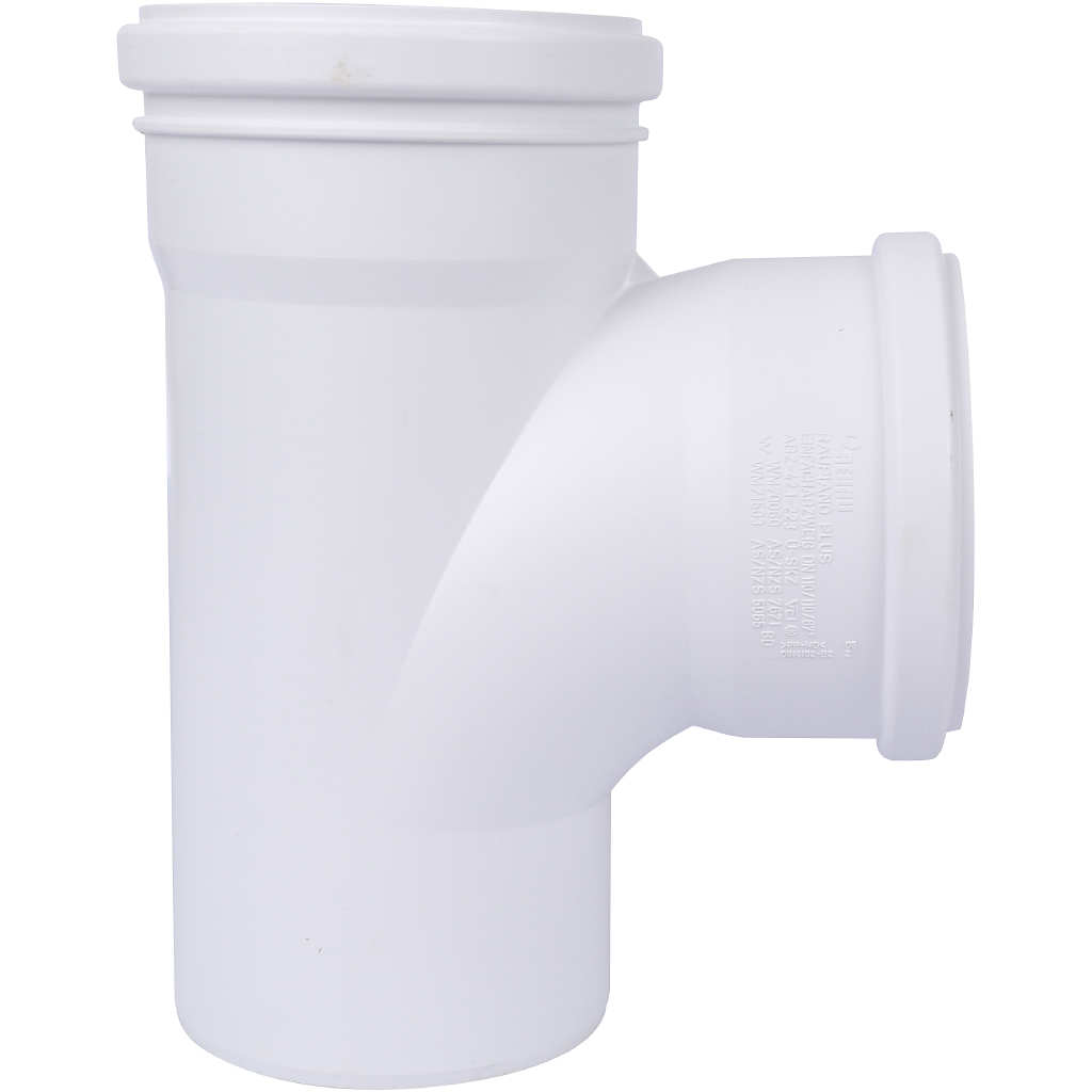 REHAU RAUPIANO PLUS Тройник 110/110/87° max flow (гидравлически оптимизированный радиус изгиба)