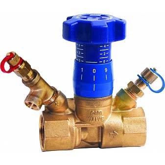 Клапан балансировочный Cimberio CIM 787OTDP 1" ручной с тройником для трубки Cimbe