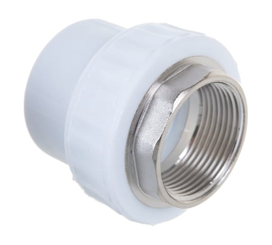 Муфта комбинированная VALFEX PP-R Dn90х3" ВР под ключ (белый)