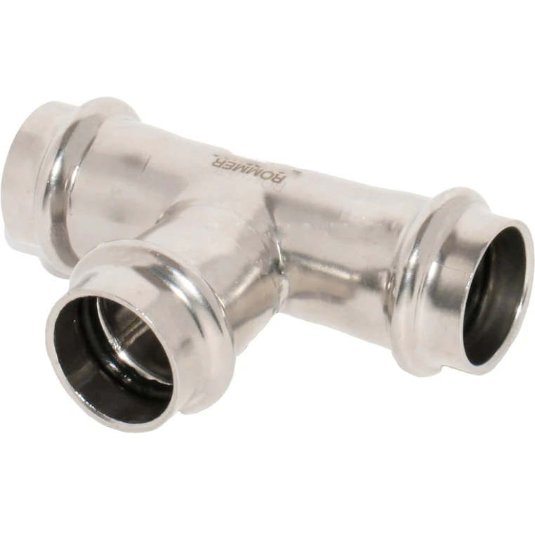Тройник переходной ROMMER 28х22х28 ВПр (нержавеющая сталь)