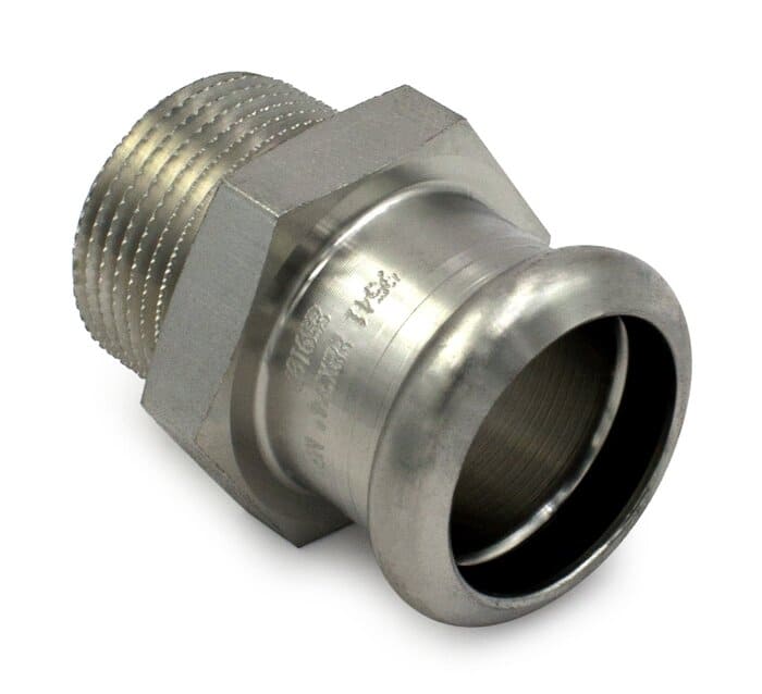 Муфта RM Inoxpres Дн35х1 1/4" Ру16 пресс/НР (нержавеющая сталь AISI 316L)