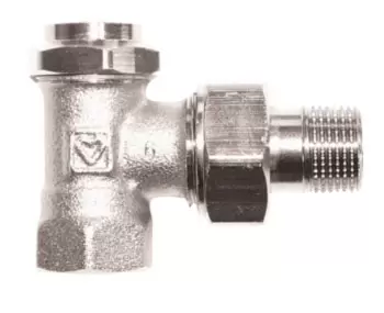 Вентиль запорный HERZ RL-5 3/4" угловой с возможностью гидравлической настройки и слива