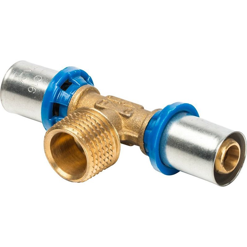 Тройник Prandelli Multyrama 16x2,0х1/2" НР для металлопластиковых труб