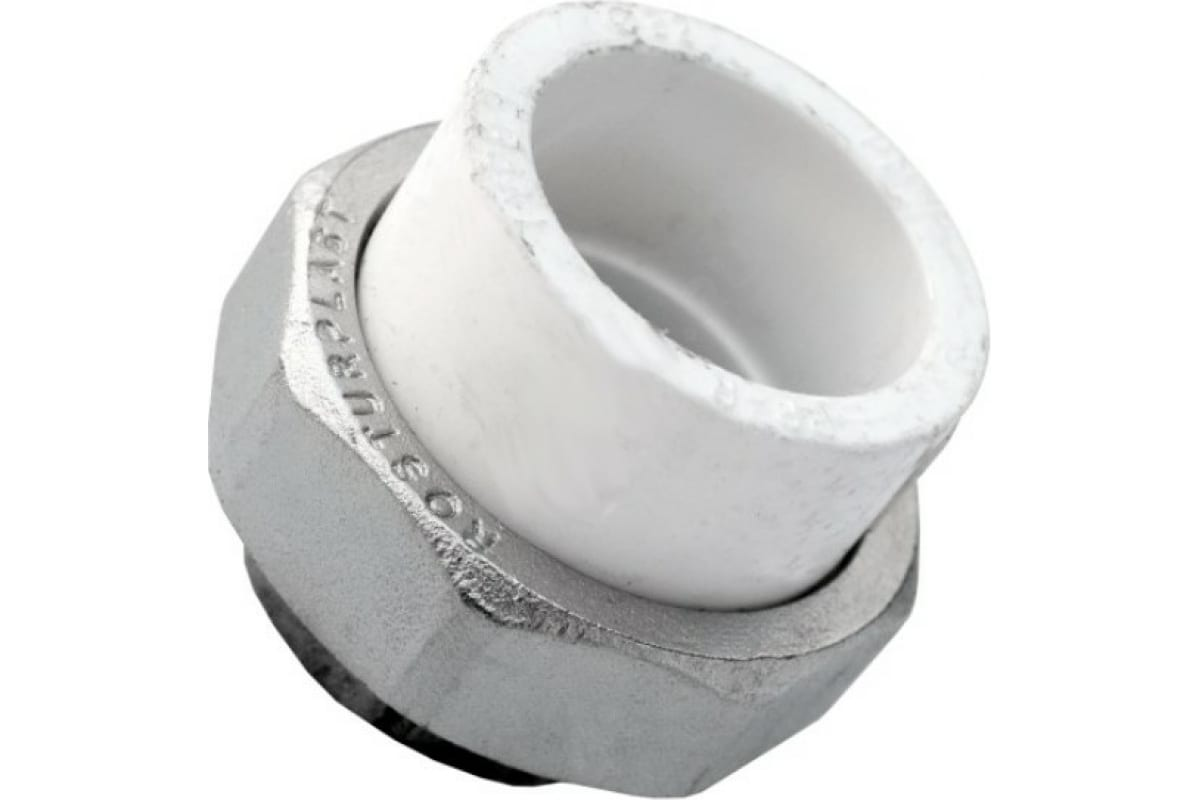 Муфта комбинированная разъёмная (американка) РосТурПласт PP-R Дн25х3/4" ВР (белая)